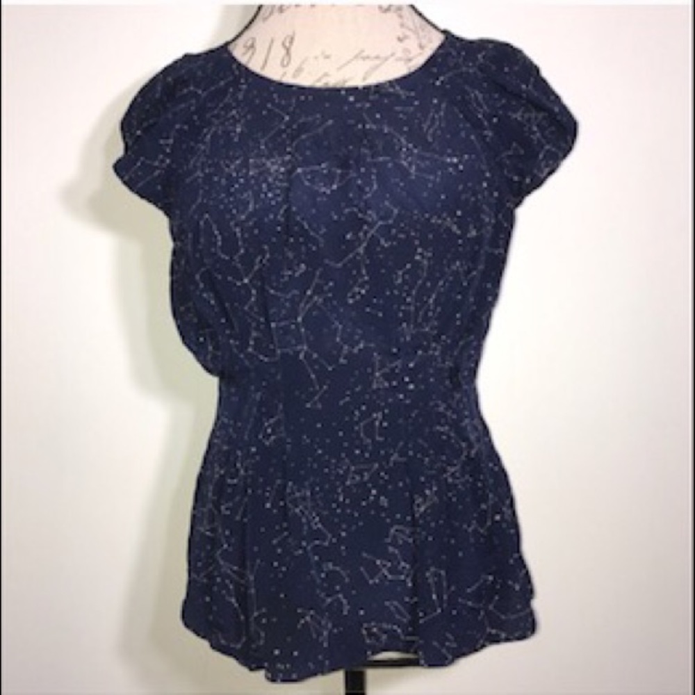 RARE Anthro Constellation Blouse